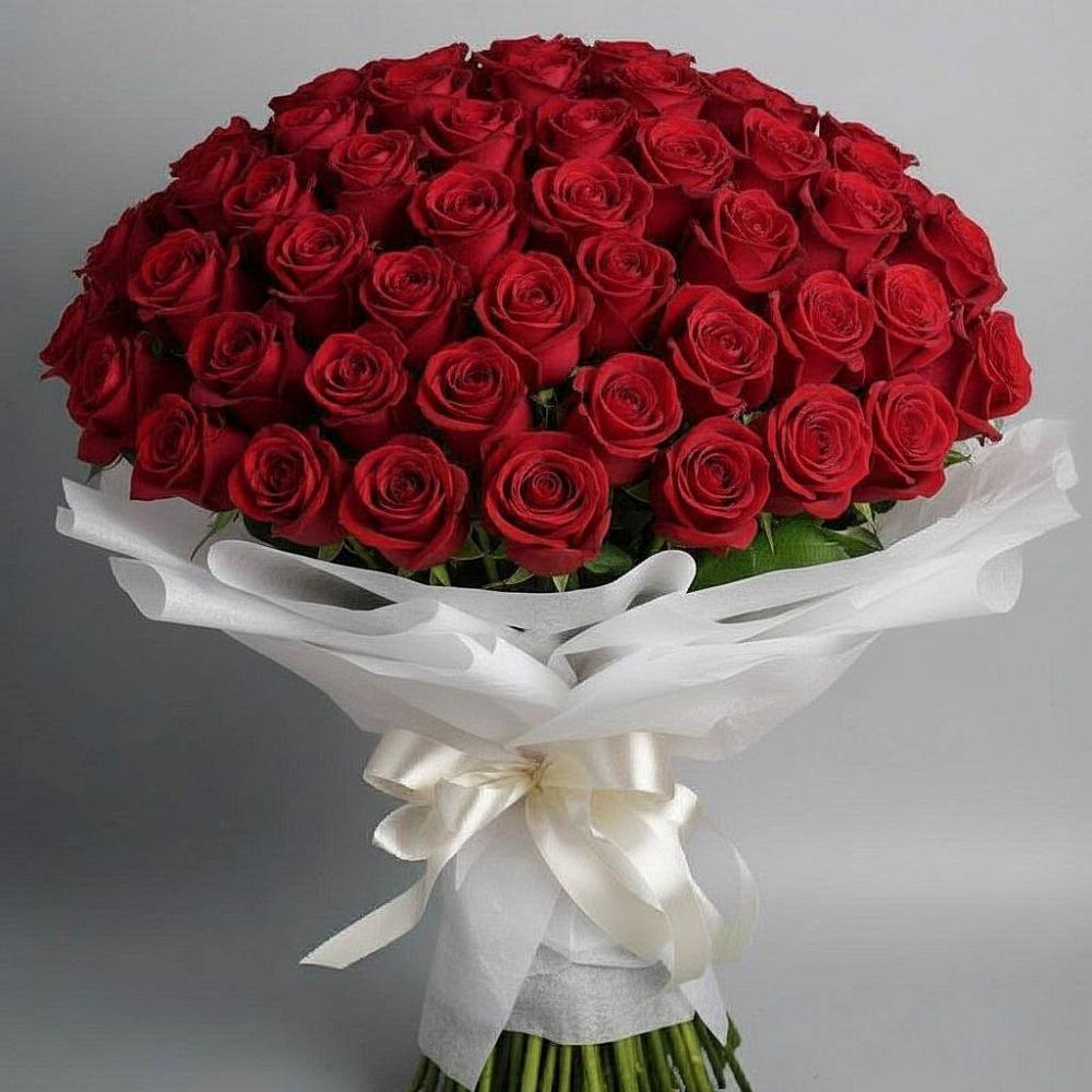 101 Красная роза Блэк Мэджик в Красной Поляне Кировской области Букет 101 Красная роза Блэк Мэджик в Красной Поляне Кировской области