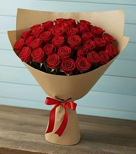 Красные розы Милано в Красной Поляне Кировской области Букет Красные розы Милано в Красной Поляне Кировской области