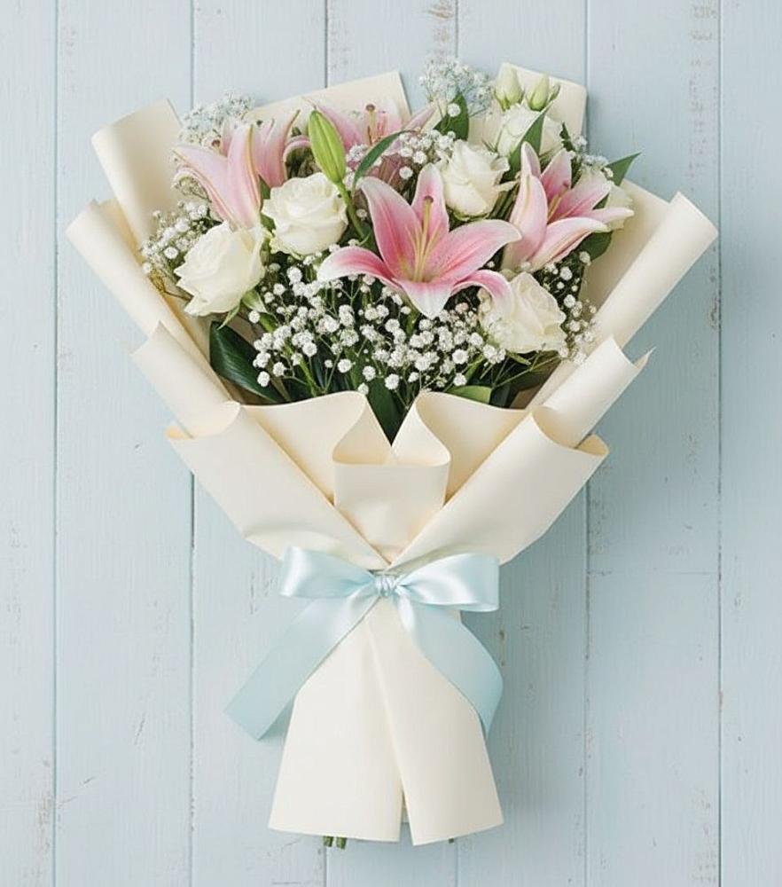 Букет Лилии в Красной Поляне Кировской области Букет цветов из: Лилии в Красной Поляне Кировской области