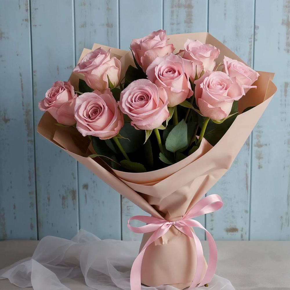 Букет цветов из: Розы в Красной Поляне Кировской области