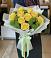Букет сочно-зеленый в Красной Поляне Кировской области Букет цветов из: Хризантемы и Розы в Красной Поляне Кировской области