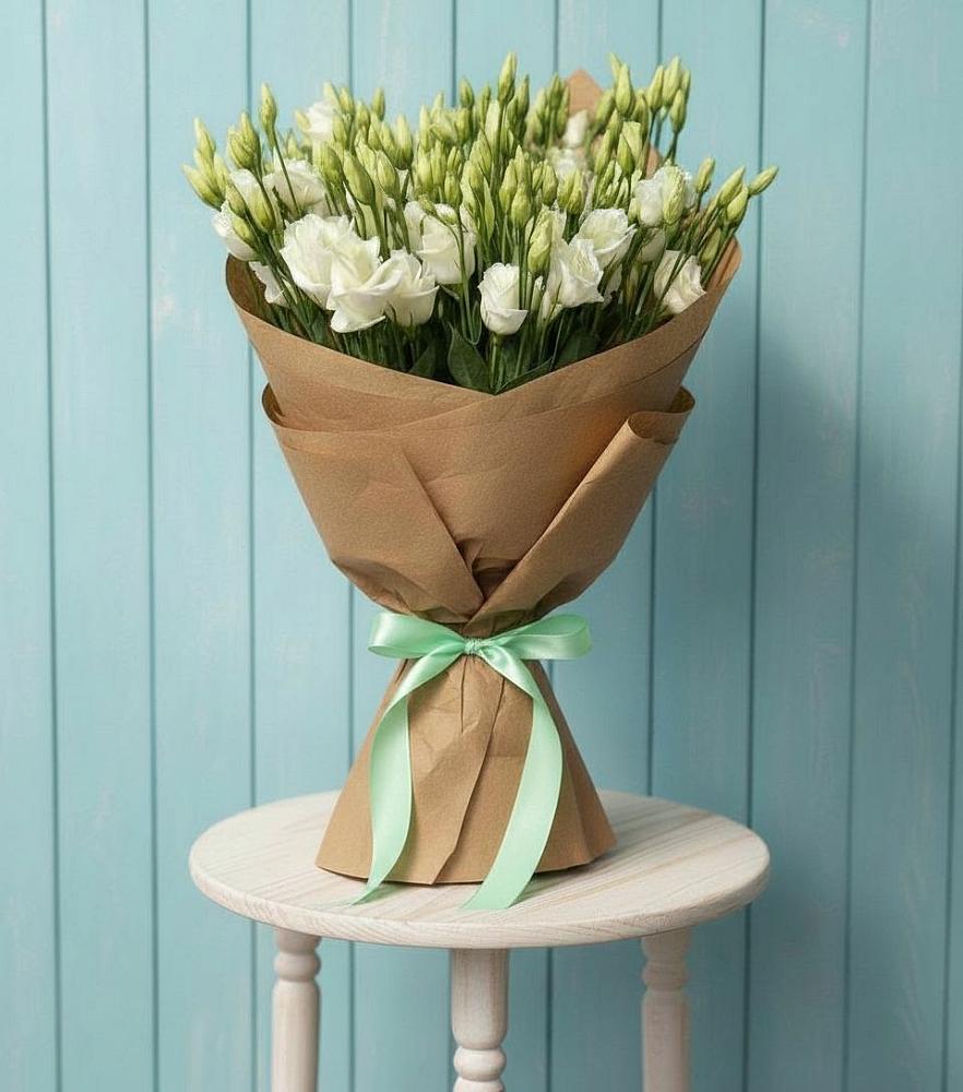 Букет Утренняя Свежесть в Красной Поляне Кировской области Букет цветов из: Лизиантусы в Красной Поляне Кировской области