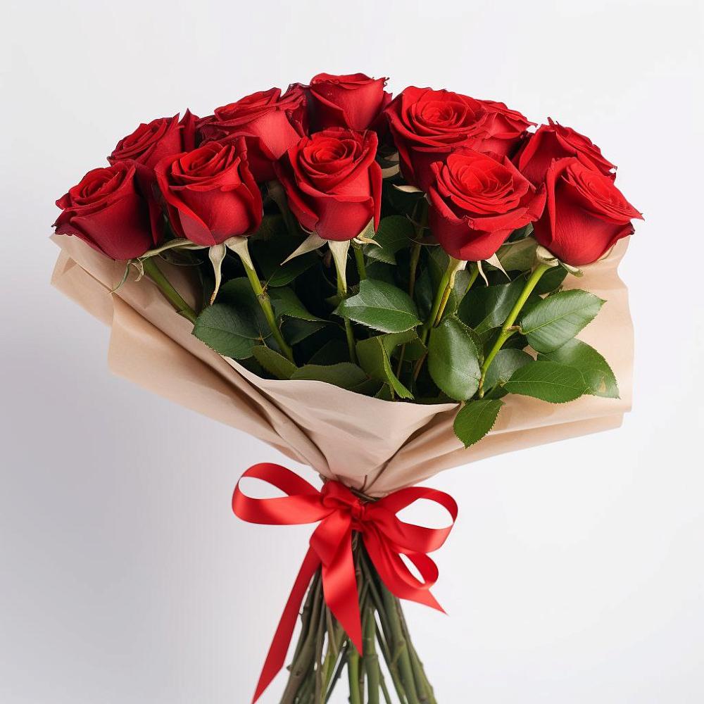 11 Красных роз Эдлесс Лав в Красной Поляне Кировской области Букет 11 Красных роз Эдлесс Лав в Красной Поляне Кировской области
